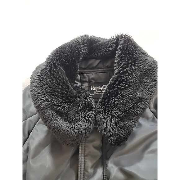 Vintage Refrigiwear Men's Black Insulated Jacket Size Med - Picture 3 of 14